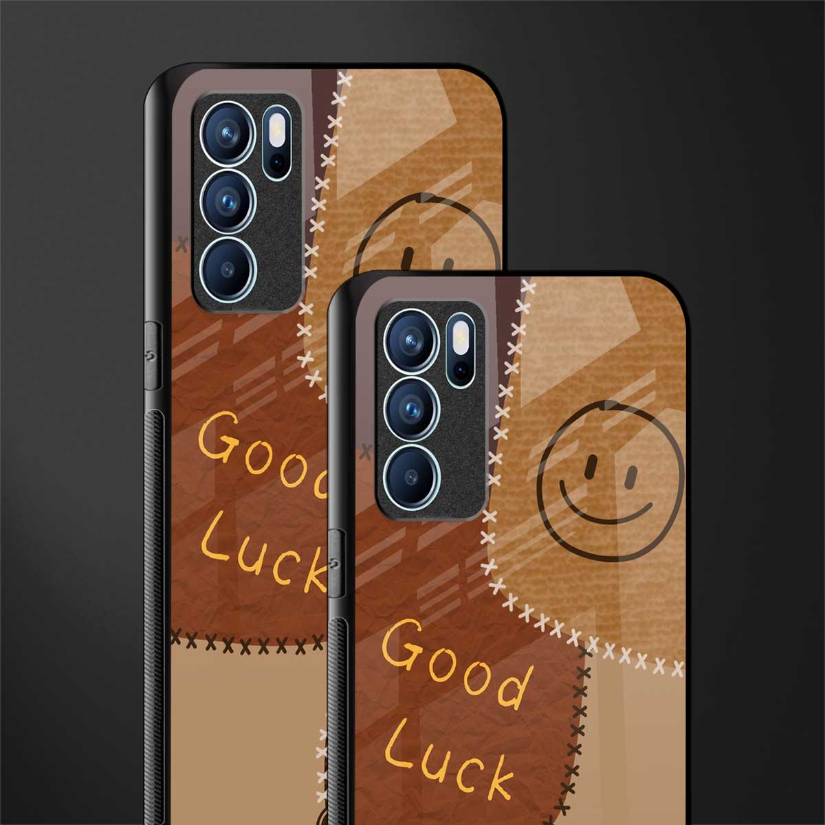 good luck glass case for oppo reno6 5g image-2