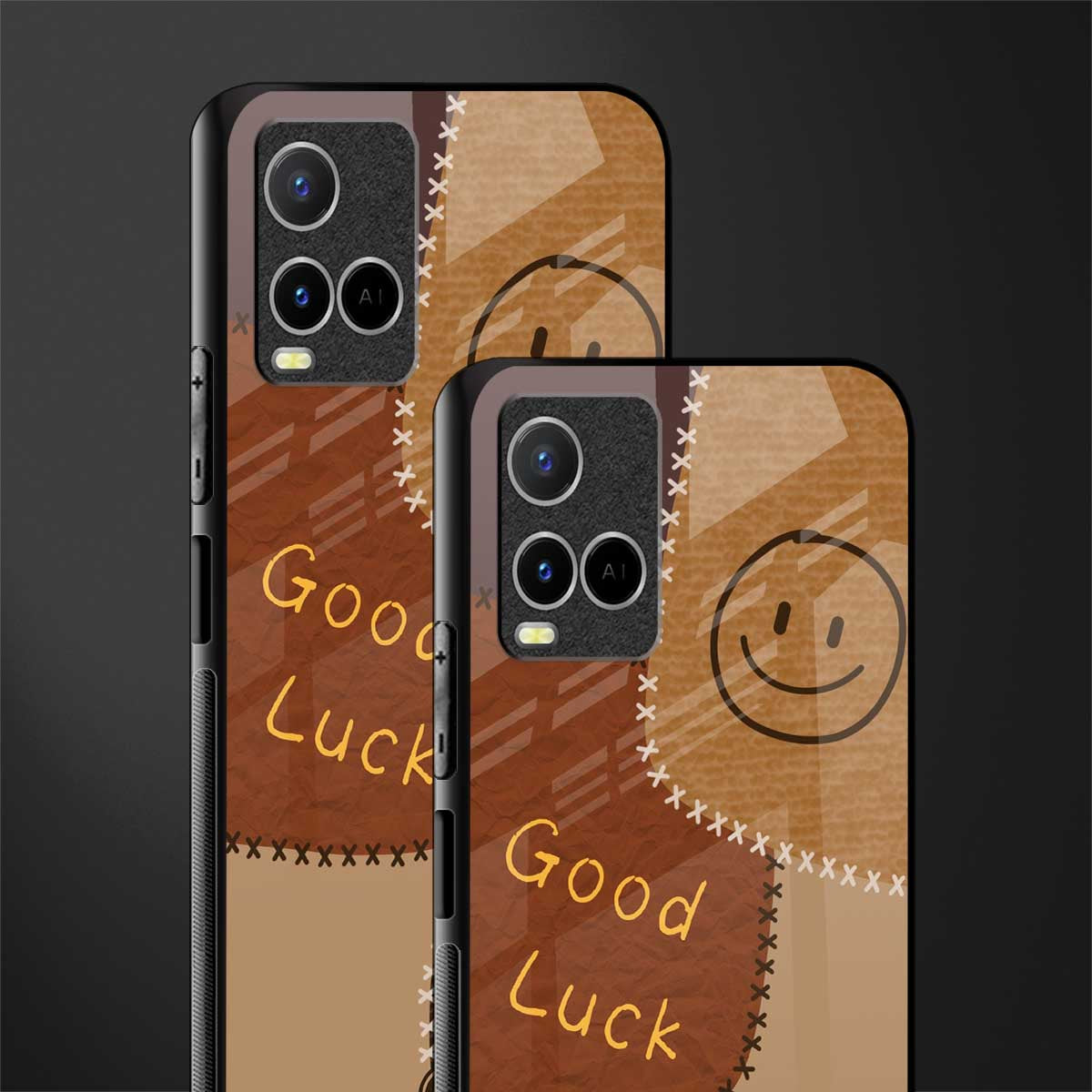 good luck glass case for vivo y21 image-2