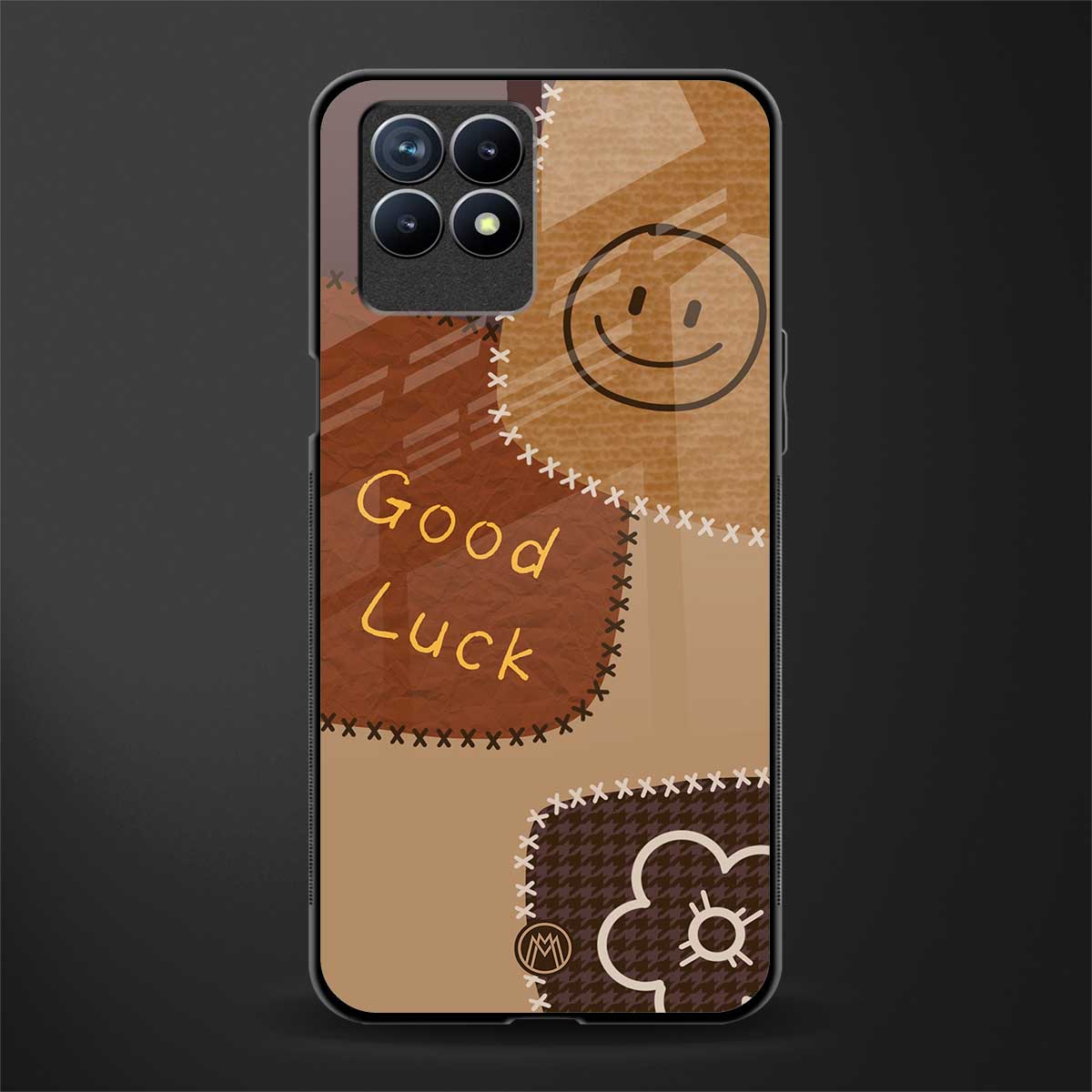 good luck glass case for realme 8i image