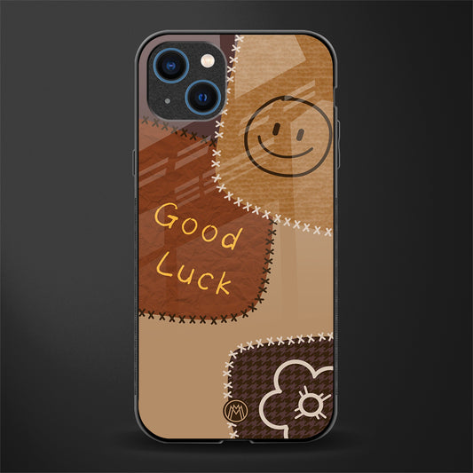 good luck glass case for iphone 14 plus image