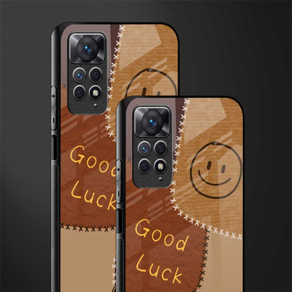 good luck back phone cover | glass case for redmi note 11 pro plus 4g/5g