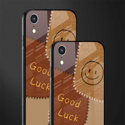 good luck glass case for iphone xr image-2