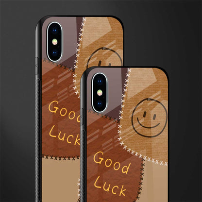 good luck glass case for iphone x image-2