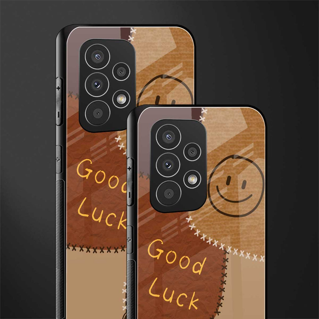 good luck back phone cover | glass case for samsung galaxy a73 5g