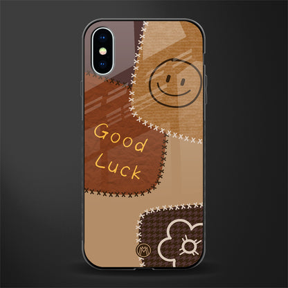 good luck glass case for iphone x image