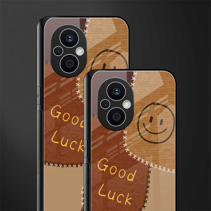 good luck back phone cover | glass case for oppo f21 pro 5g