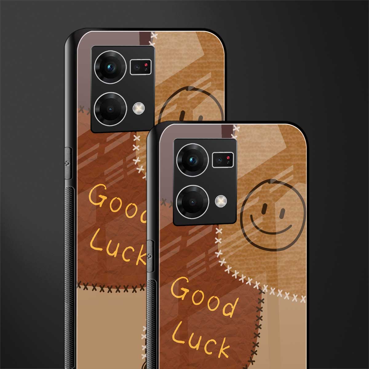 good luck back phone cover | glass case for oppo f21 pro 4g