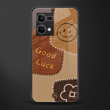 good luck back phone cover | glass case for oppo f21 pro 4g