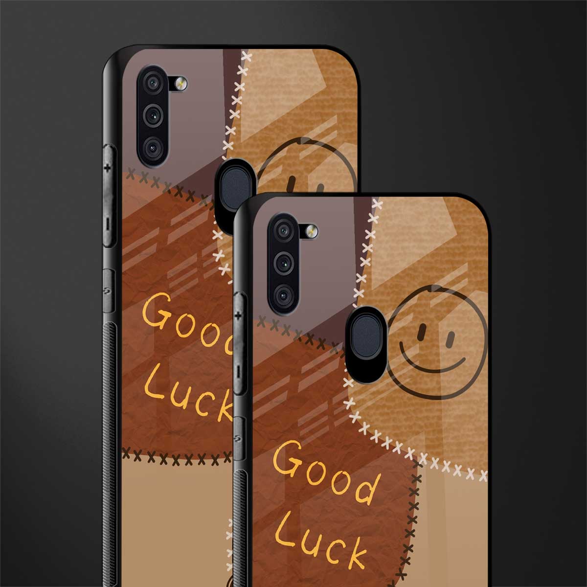 good luck glass case for samsung a11 image-2