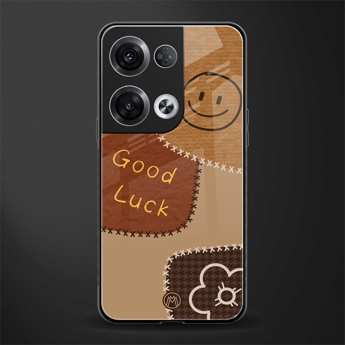 good luck back phone cover | glass case for oppo reno 8