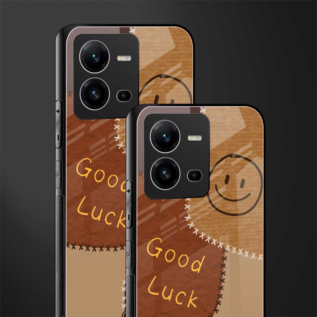 good luck back phone cover | glass case for vivo v25-5g