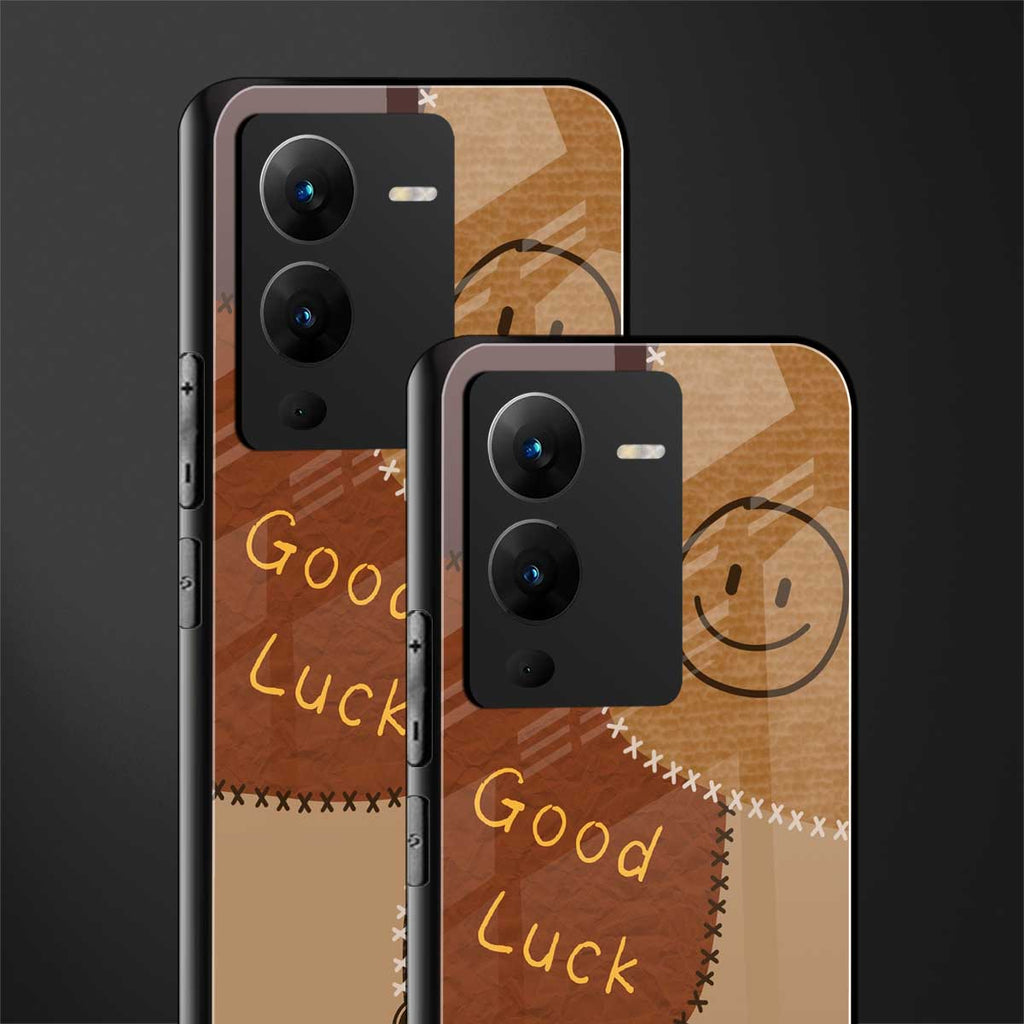 good luck back phone cover | glass case for vivo v25 pro 5g