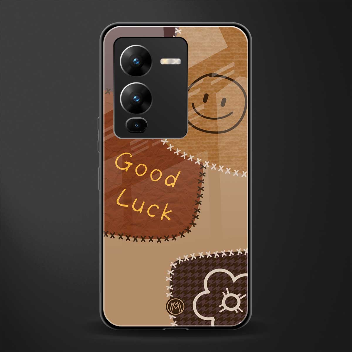 good luck back phone cover | glass case for vivo v25 pro 5g