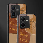 good luck back phone cover | glass case for vivo y22