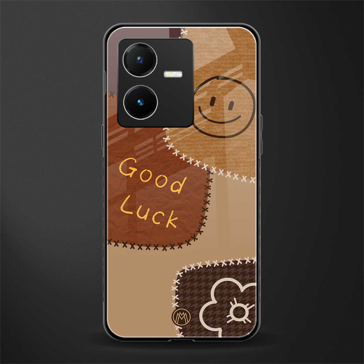 good luck back phone cover | glass case for vivo y22
