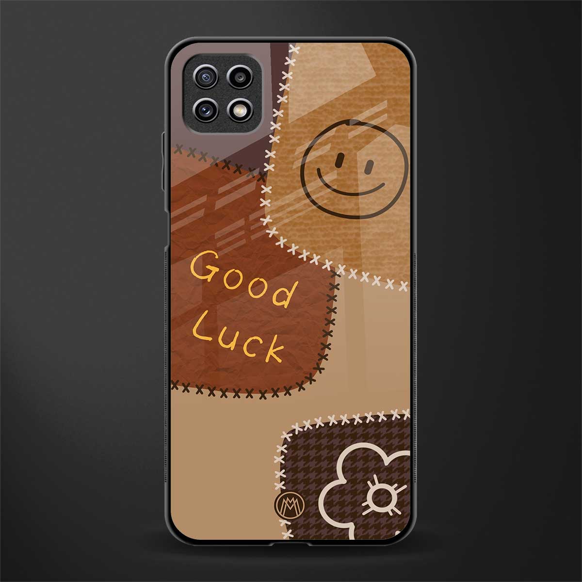 good luck back phone cover | glass case for samsung galaxy f42