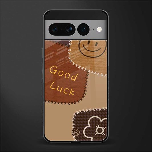 good luck back phone cover | glass case for google pixel 7 pro