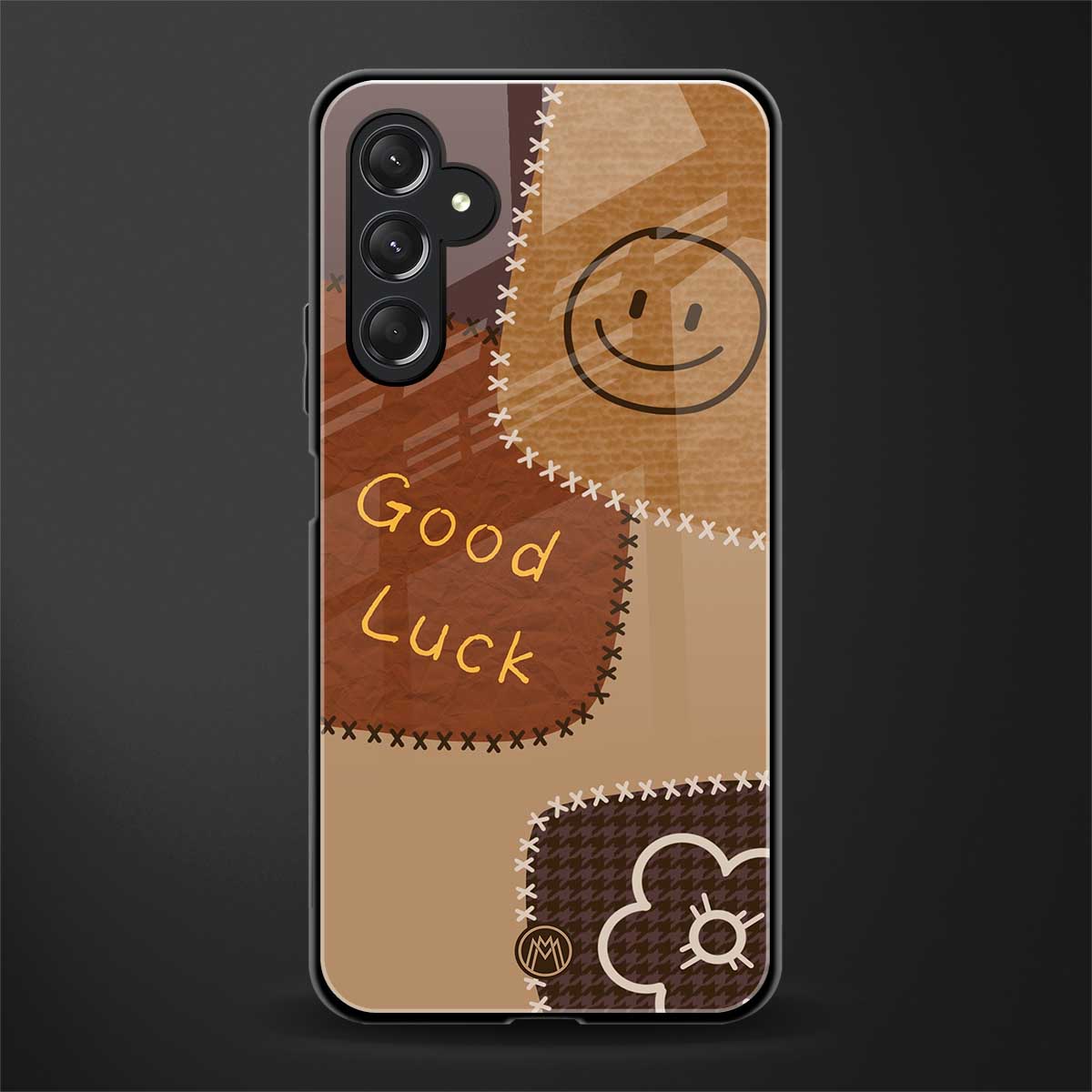 good luck back phone cover | glass case for samsun galaxy a24 4g