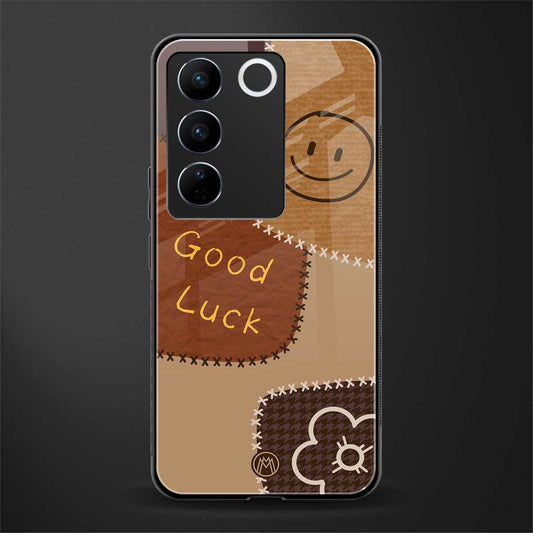 good luck back phone cover | glass case for vivo v27 pro 5g