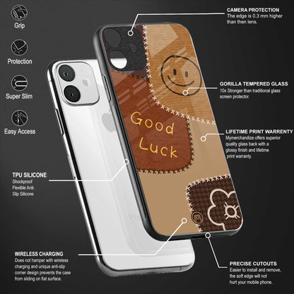 good luck back phone cover | glass case for oppo f21 pro 4g