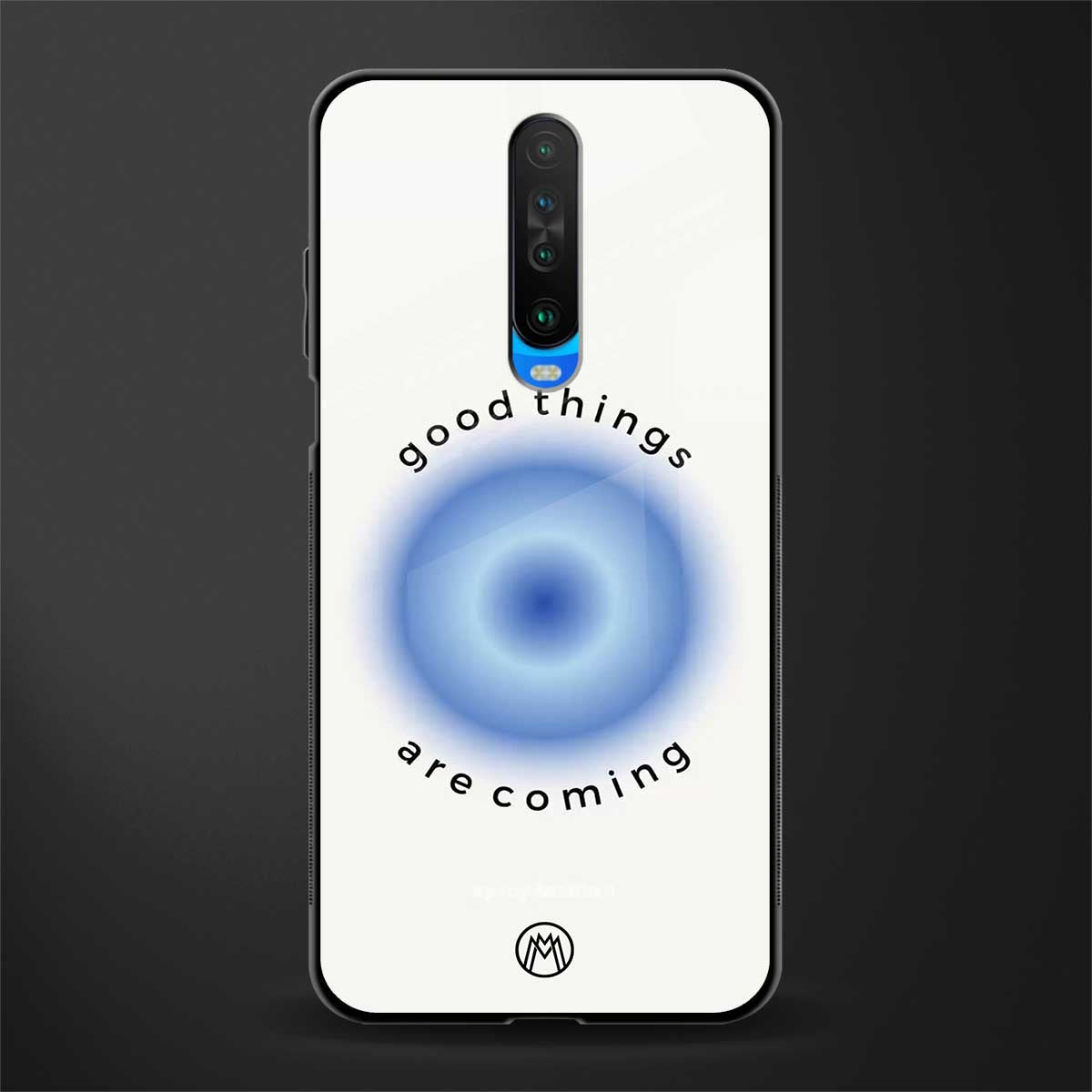 good things are coming glass case for poco x2 image