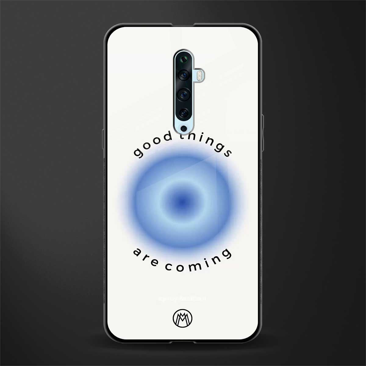 good things are coming glass case for oppo reno 2f image