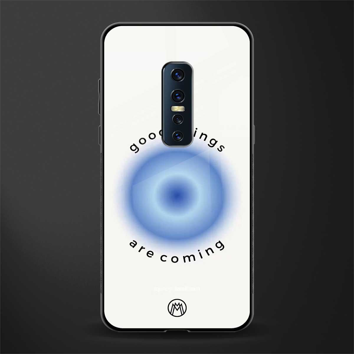 good things are coming glass case for vivo v17 pro image