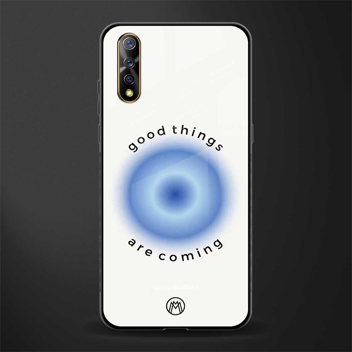 good things are coming glass case for vivo s1 image