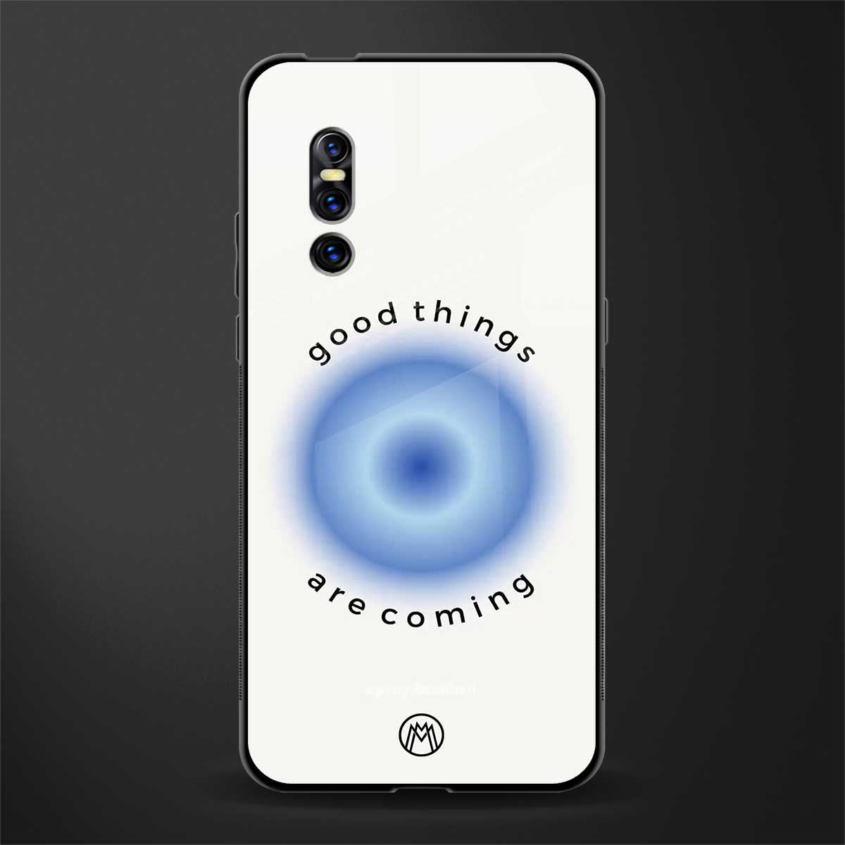 good things are coming glass case for vivo v15 pro image