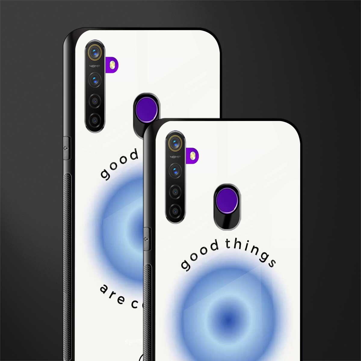 good things are coming glass case for realme 5 image-2