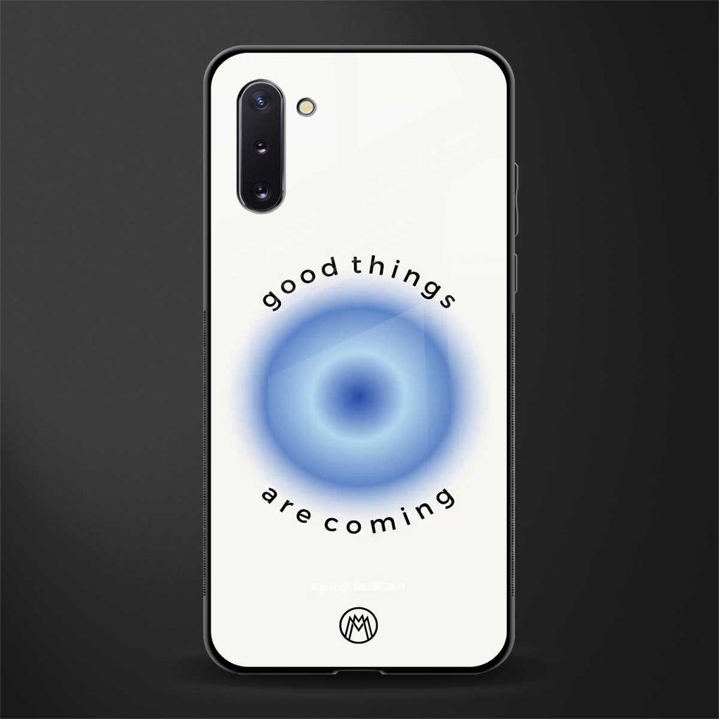 good things are coming glass case for samsung galaxy note 10 image