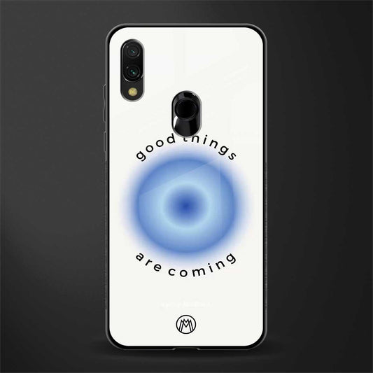 good things are coming glass case for redmi y3 image