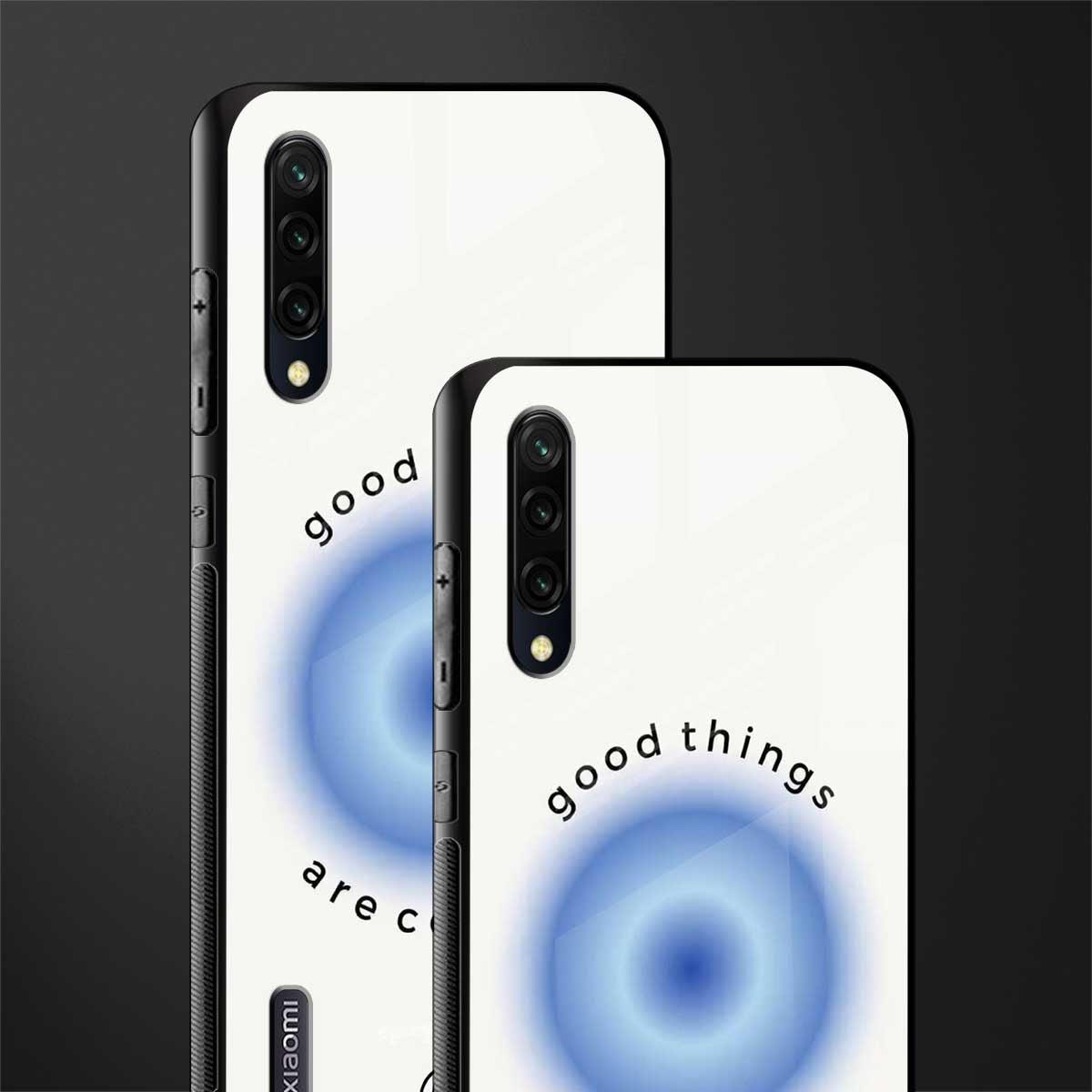 good things are coming glass case for mi a3 redmi a3 image-2