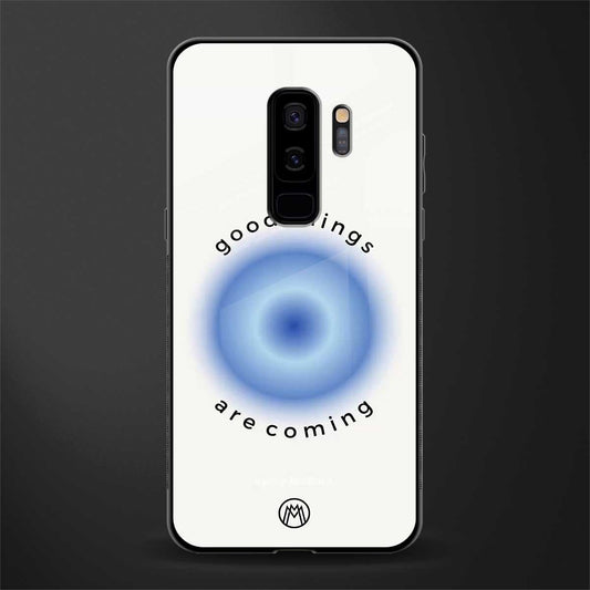 good things are coming glass case for samsung galaxy s9 plus image