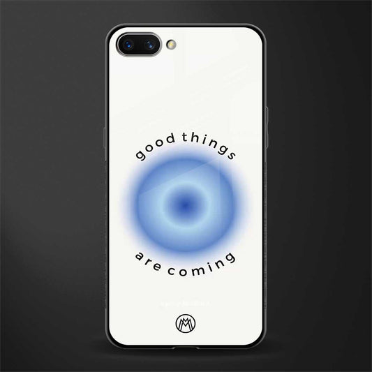 good things are coming glass case for realme c1 image