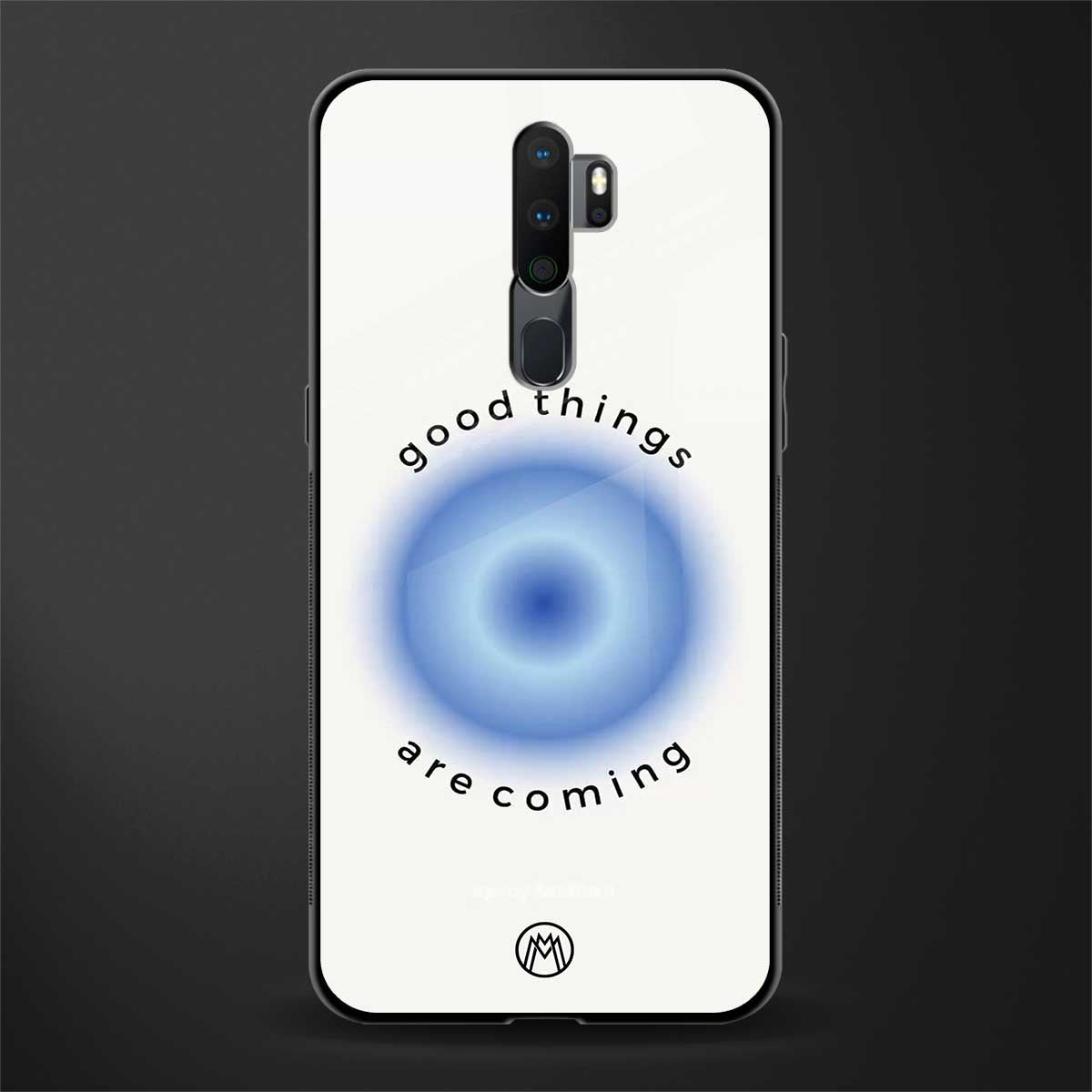 good things are coming glass case for oppo a9 2020 image