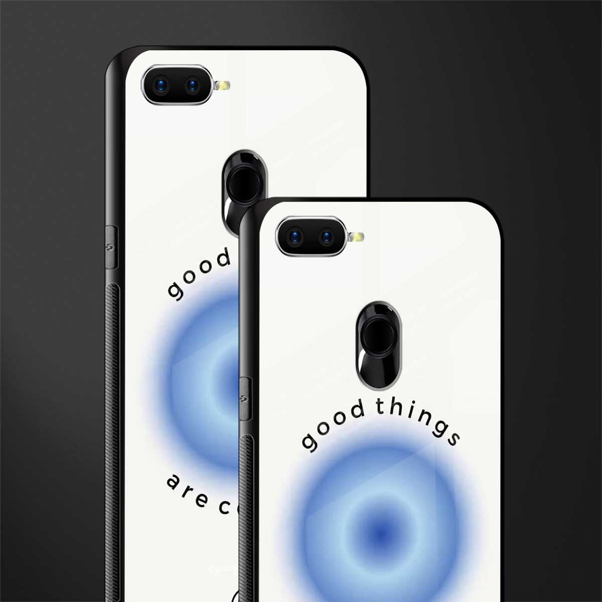good things are coming glass case for oppo f9f9 pro image-2