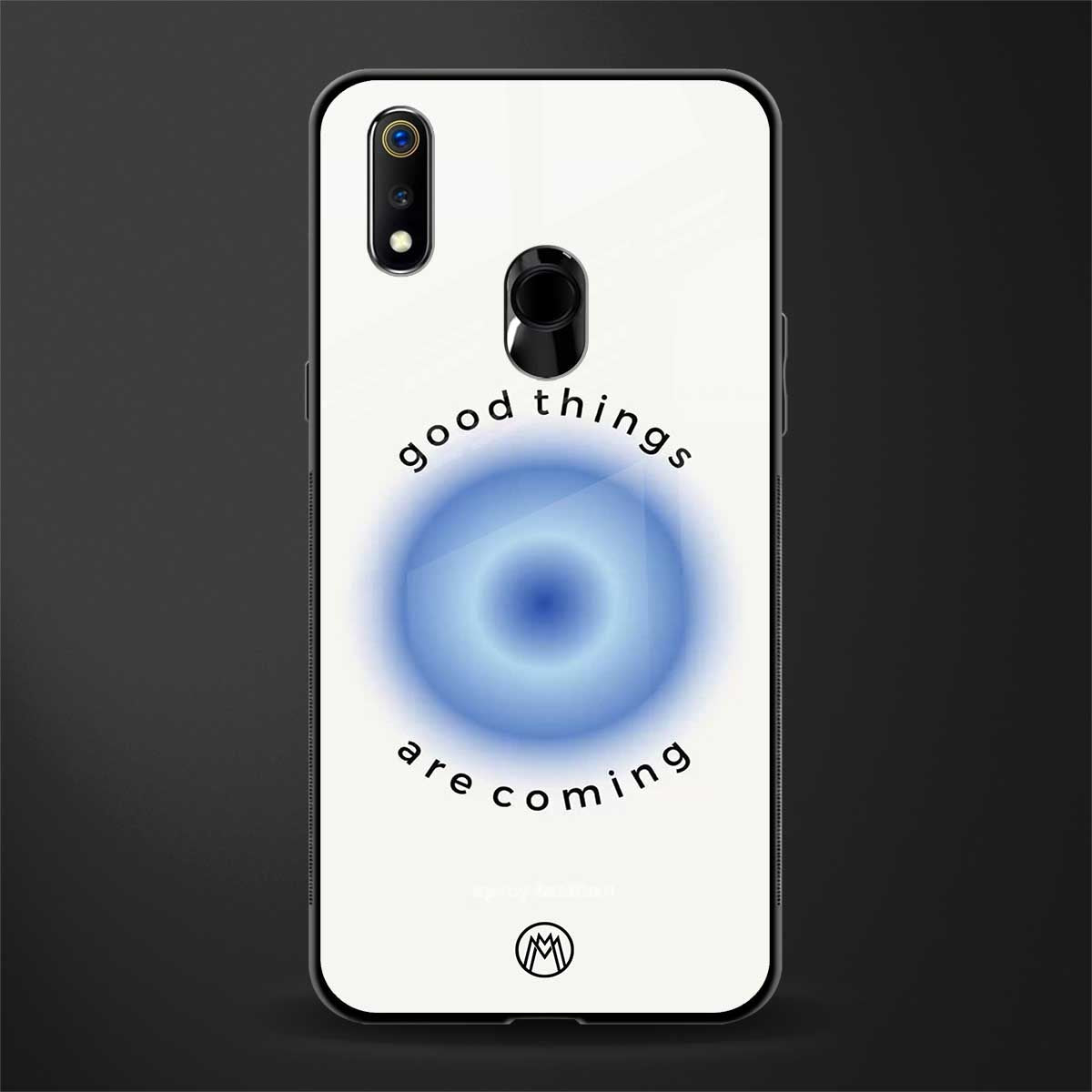 good things are coming glass case for realme 3 pro image
