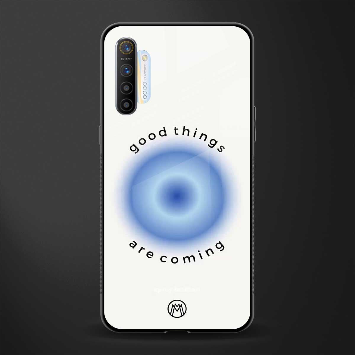 good things are coming glass case for realme x2 image
