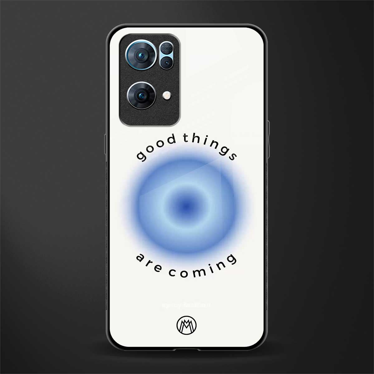 good things are coming glass case for oppo reno7 pro 5g image