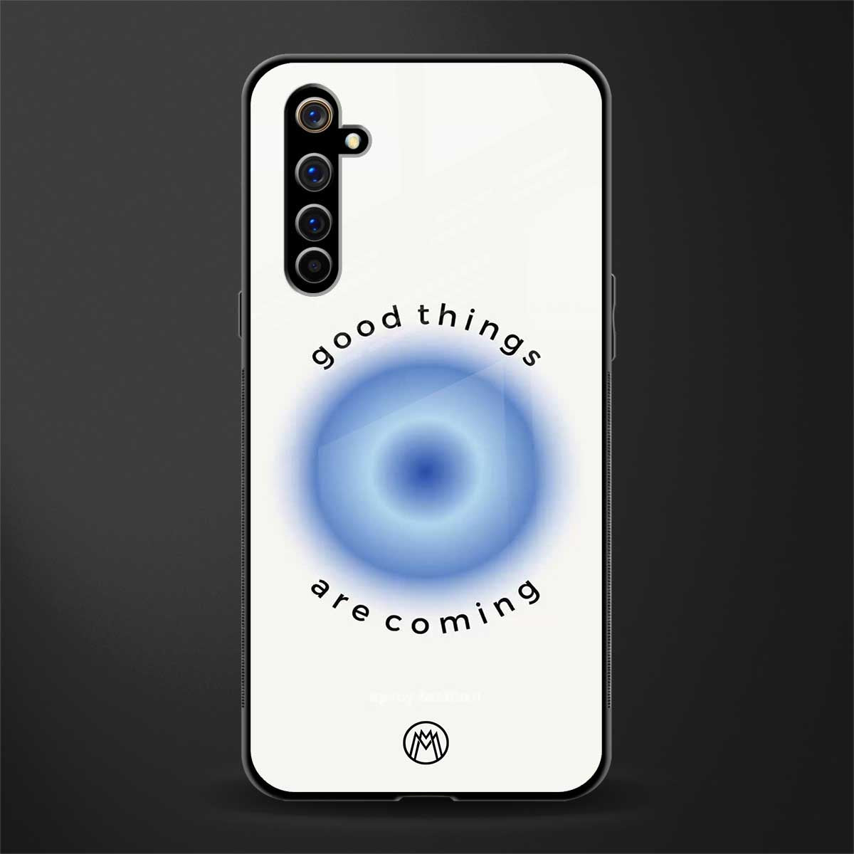 good things are coming glass case for realme x50 pro image