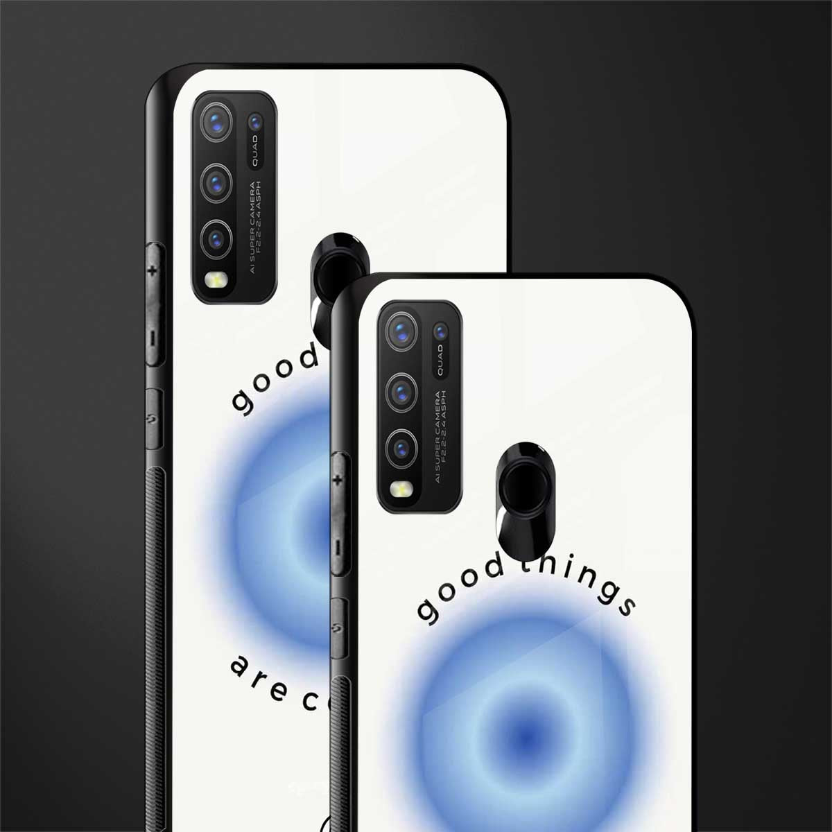 good things are coming glass case for vivo y50 image-2