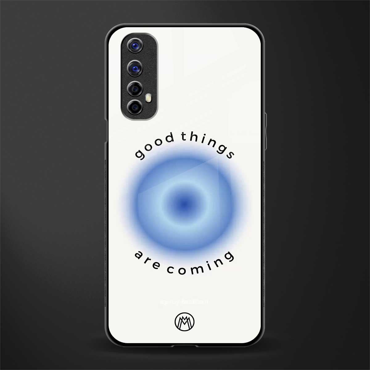 good things are coming glass case for realme 7 image