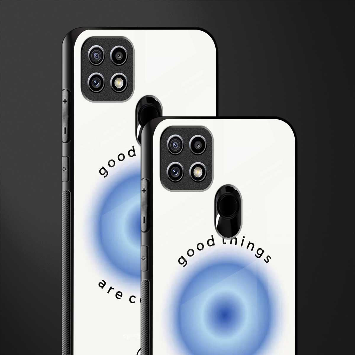 good things are coming glass case for oppo a15s image-2