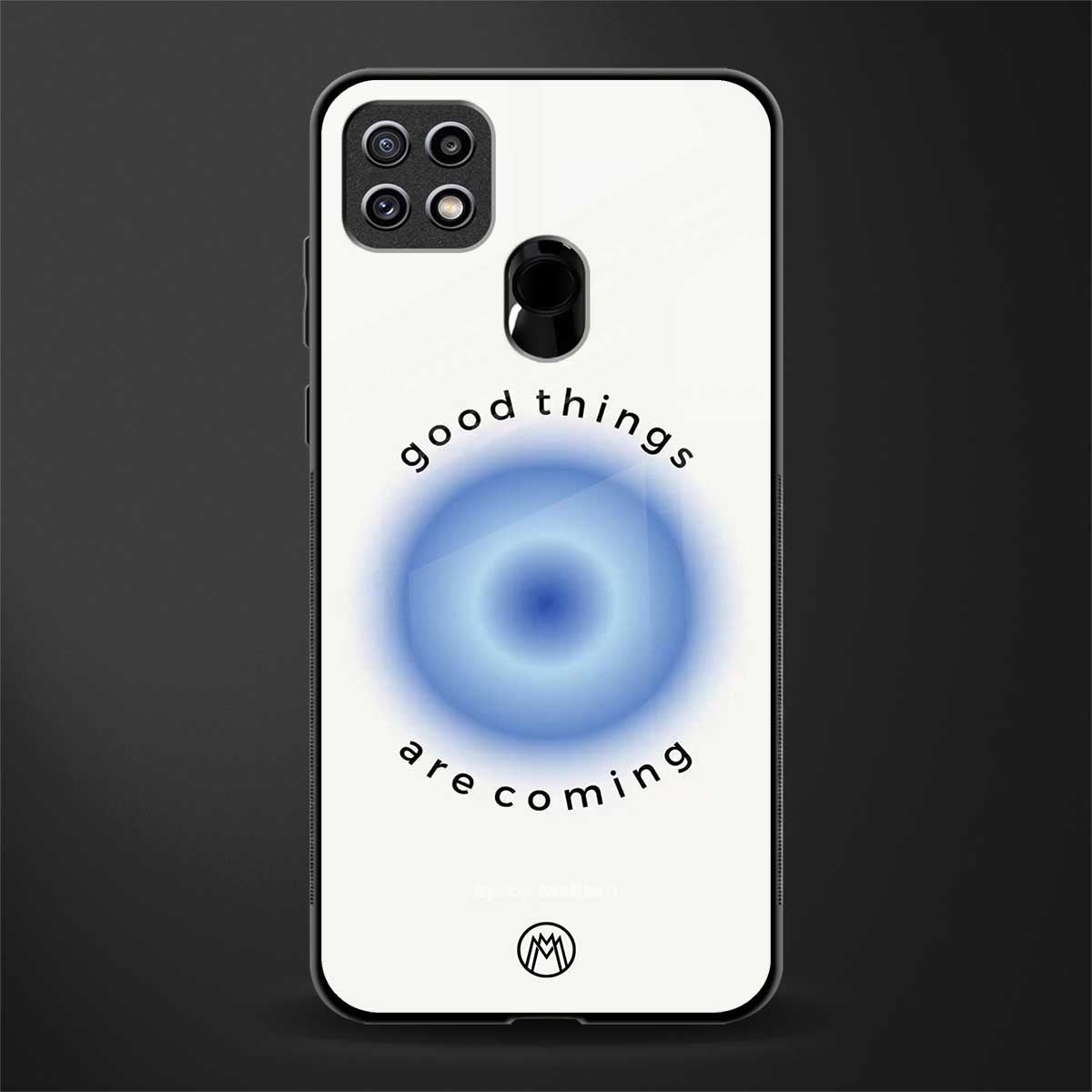 good things are coming glass case for oppo a15s image