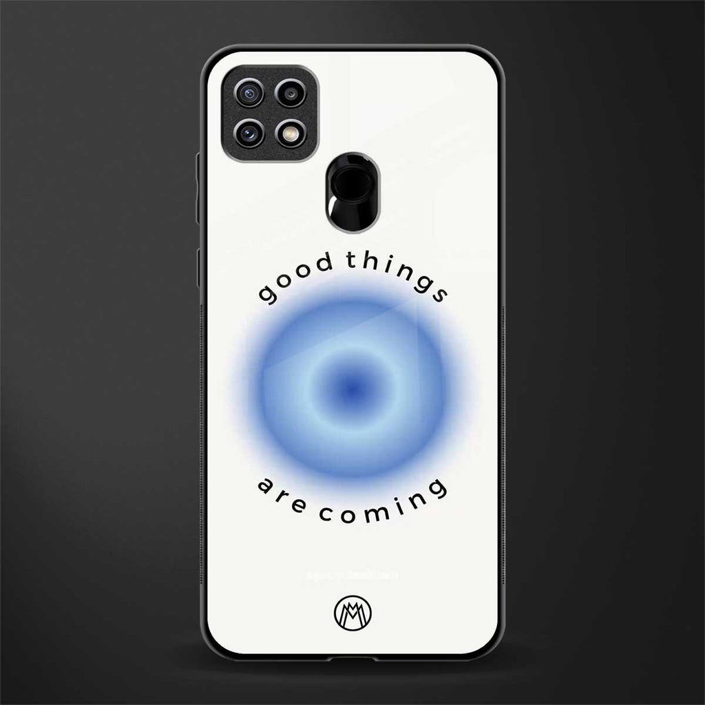 good things are coming glass case for oppo a15 image