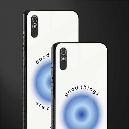 good things are coming glass case for redmi 9a image-2