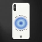 good things are coming glass case for redmi 9a image