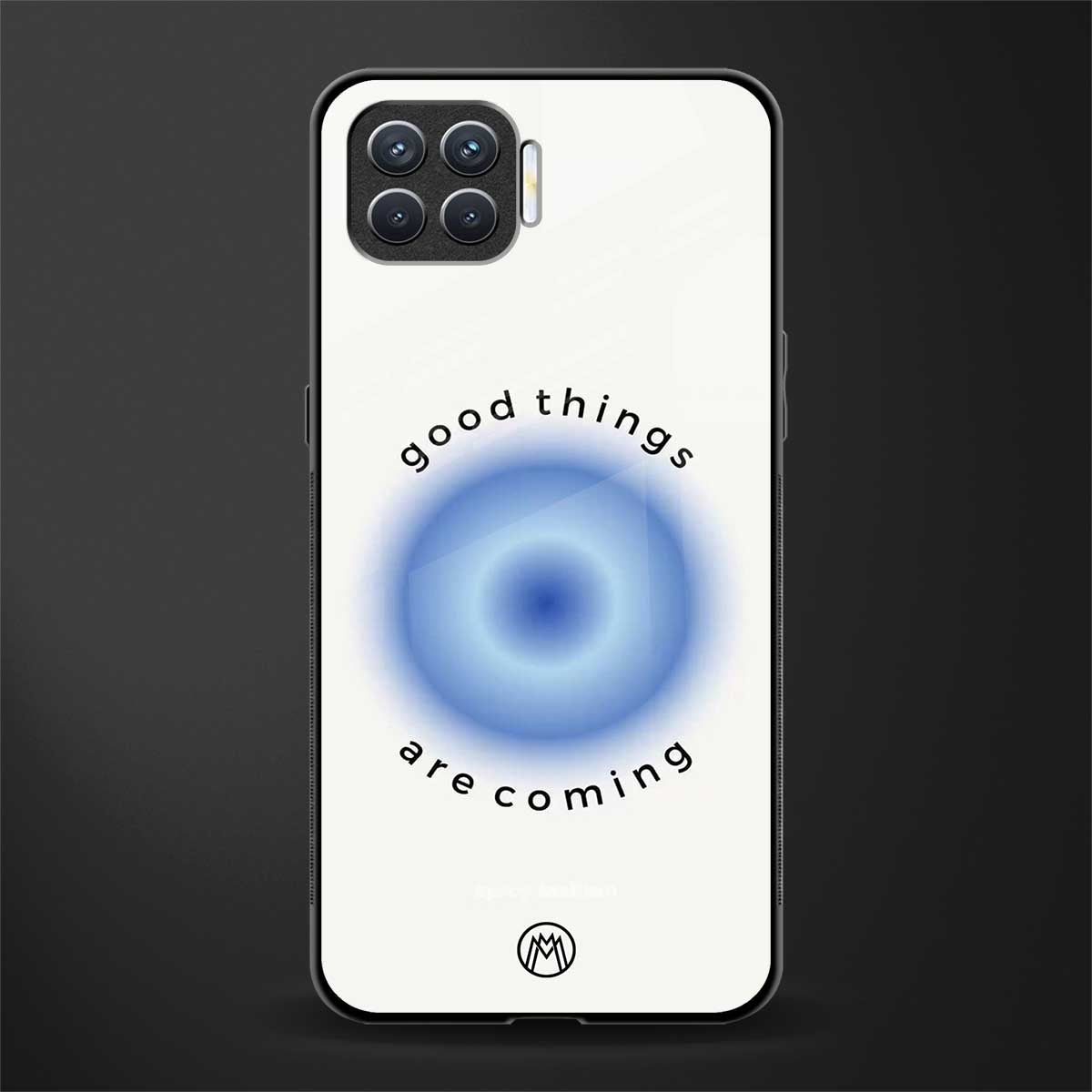good things are coming glass case for oppo f17 pro image