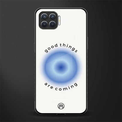 good things are coming glass case for oppo f17 pro image